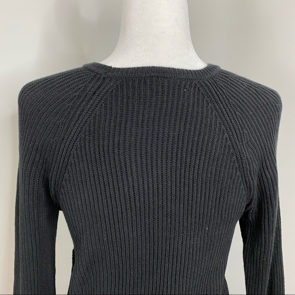 Ann Taylor Loft Women’s Black Ribbed Knit Sweater EUC - Picture 9 of 11